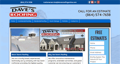 Desktop Screenshot of davesroofingonline.com